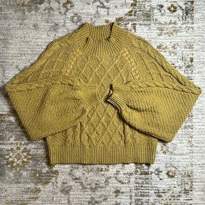 FREE PEOPLE Turtleneck Knit Sweater Sz S